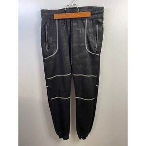 Encrypted Boys Black Camo Joggers Size S